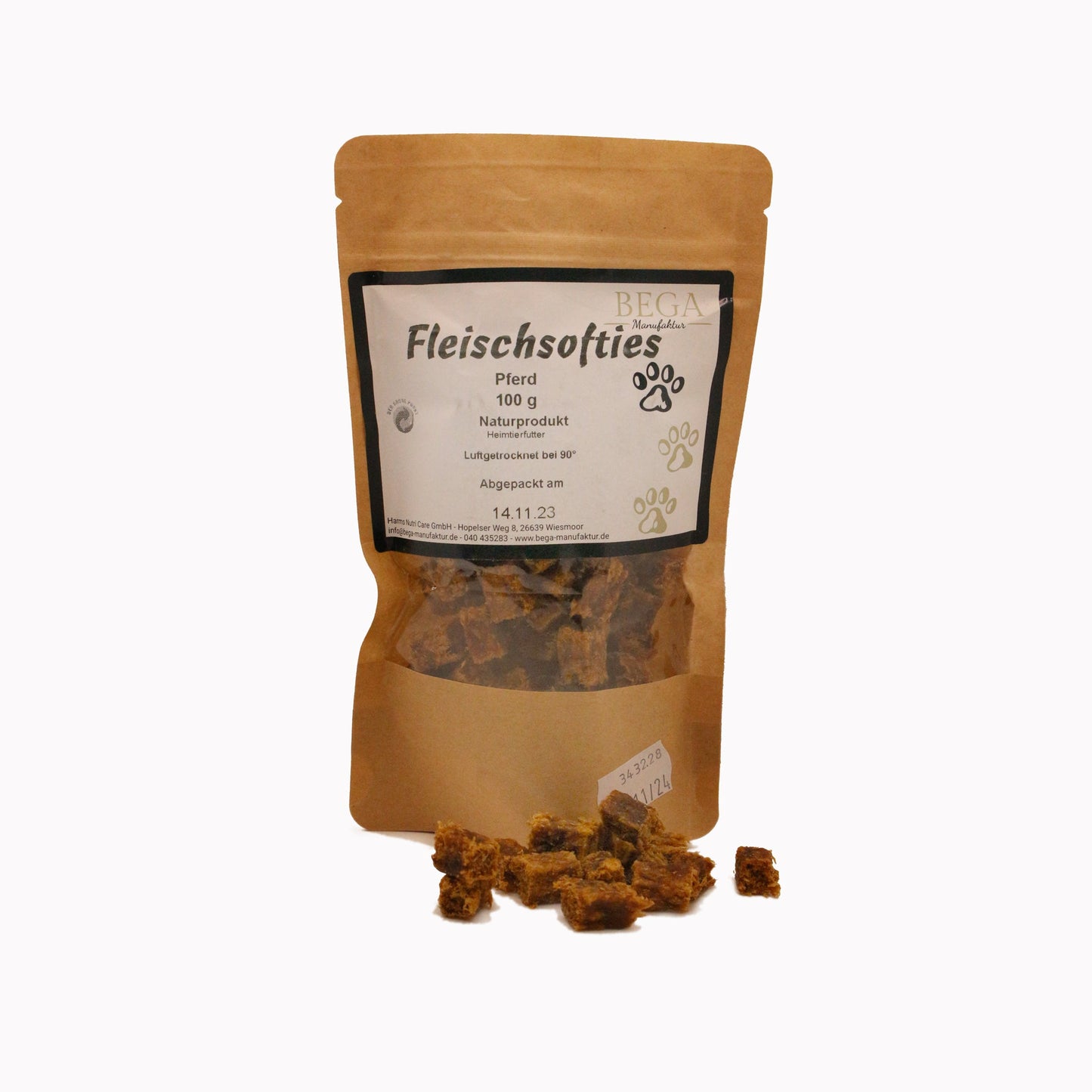 Pferdefleisch Miniwürfel Soft (100 g, 250 g, 500 g, 1 kg)